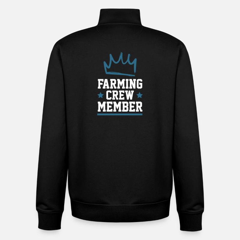 Farming Crew - Unisex Organic Zip Sweatshirt von Stanley/Stella - Schwarz