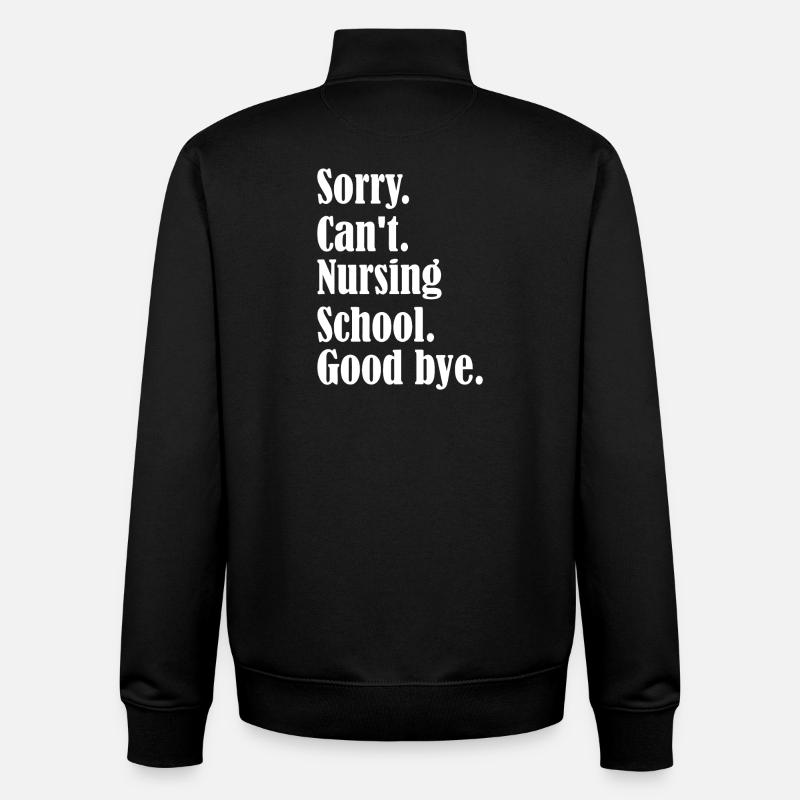 Citation d’adieu de l’école d’infirmières - Sweat zippé unisexe en coton bio Stanley/Stella - noir