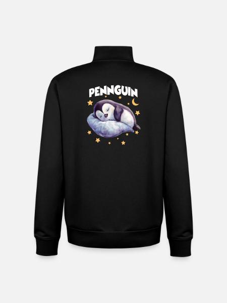 PennguinPinguin Pyjama Pennguin Langschläfer - Unisex Organic Zip Sweatshirt von Stanley/Stella - Schwarz