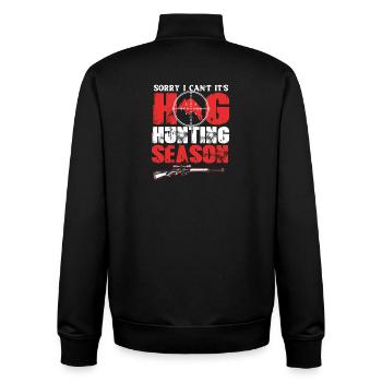 Wildschwein Jagd - Unisex Organic Zip Sweatshirt von Stanley/Stella - Schwarz - Hinten - AI Model Male 185 light (185cm)