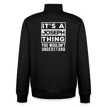 Es ist eine Joseph-Sache, die du nicht verstehen würdest - Unisex Organic Zip Sweatshirt von Stanley/Stella - Schwarz - Hinten - AI Model Male 185 light (185cm)