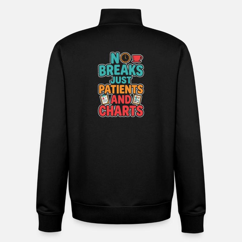 Nachtschicht-krankenschwester, Müde - Unisex Organic Zip Sweatshirt von Stanley/Stella - Schwarz