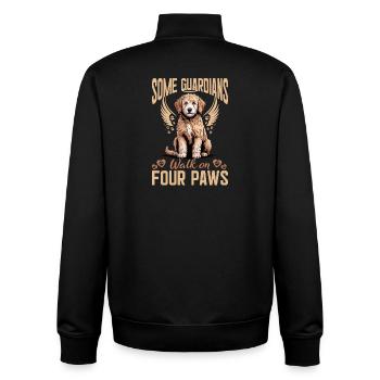 Goldendoodle Dog Breed - Unisex Organic Zip Sweatshirt by Stanley/Stella - black - Back - AI Model Male 185 light (185cm)