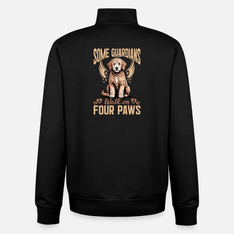 Goldendoodle Dog Breed - Unisex Organic Zip Sweatshirt by Stanley/Stella - black