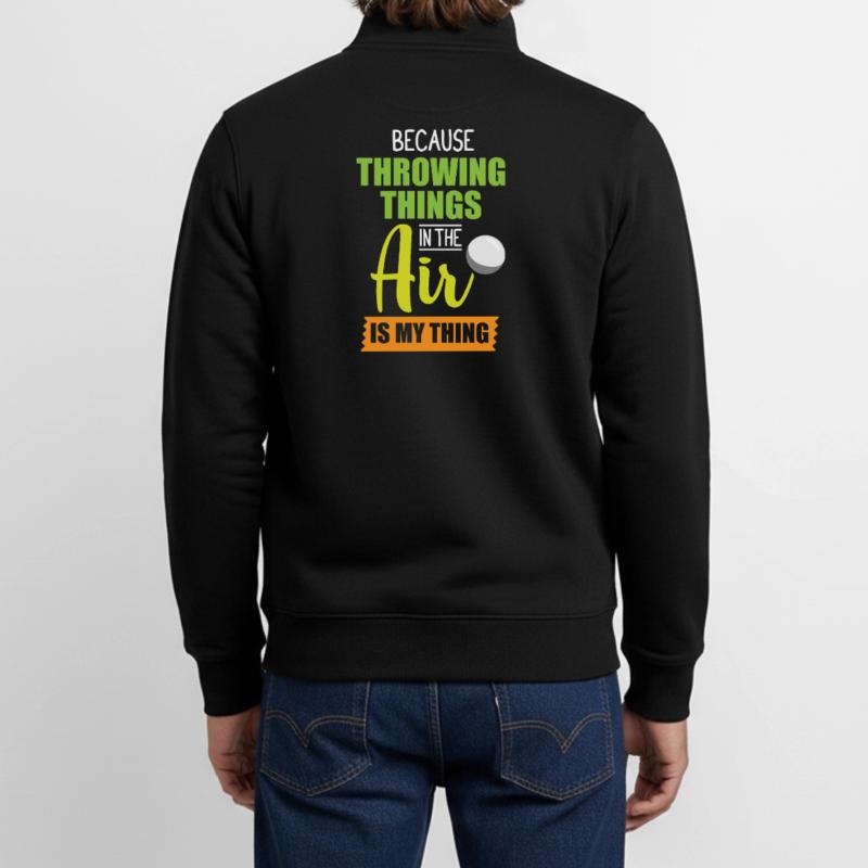 Diskuswurf Diskuswerfen Diskus diskuswerfer Unisex Organic Zip Sweatshirt von Stanley/Stella