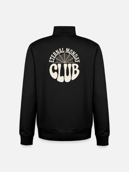 Emerald Monday Club Logo - Unisex Organic Zip Sweatshirt by Stanley/Stella - black