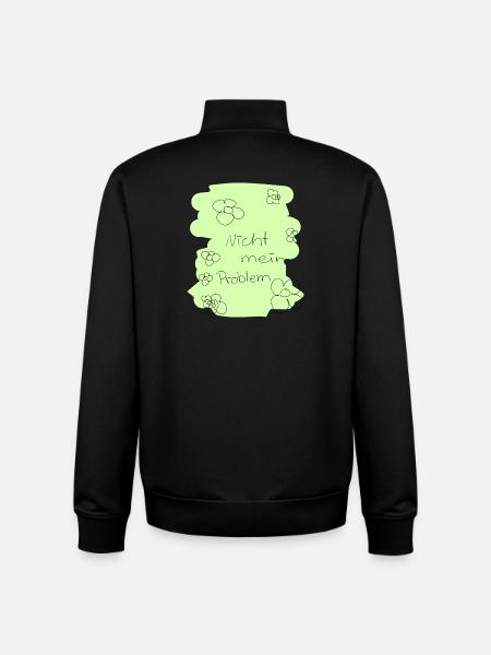 Nicht mein Problem - Unisex Organic Zip Sweatshirt von Stanley/Stella - Schwarz