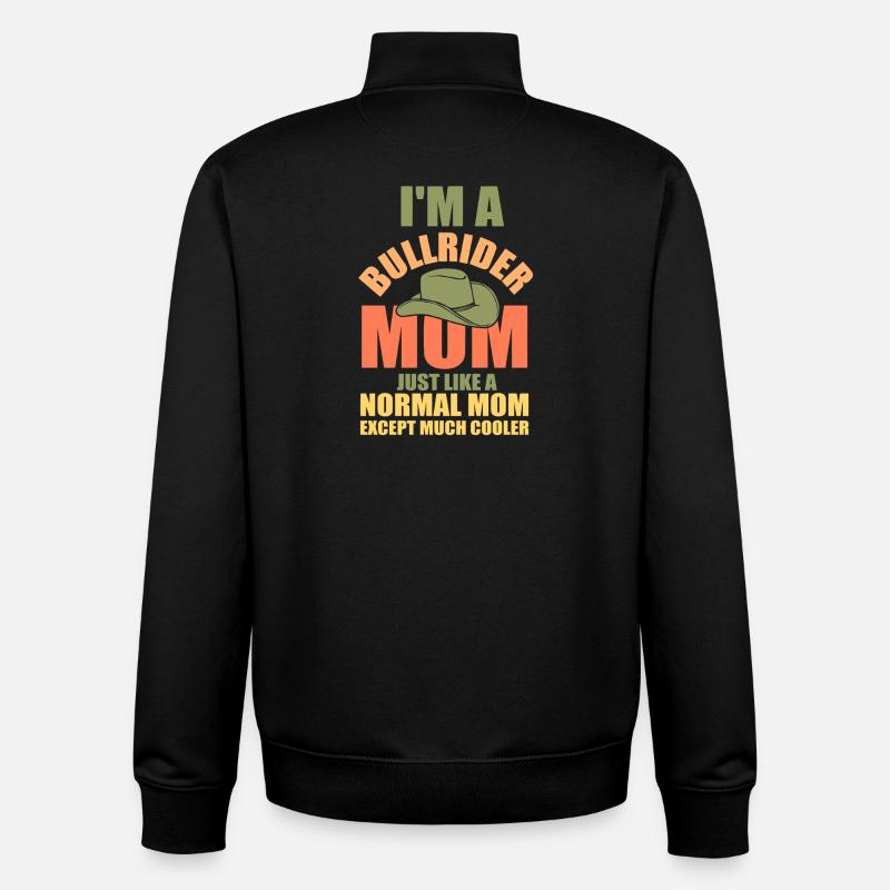 cowboy western rodeo mutter mama reiten - Unisex Organic Zip Sweatshirt von Stanley/Stella - Schwarz