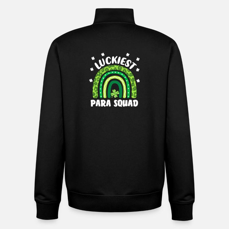 Glücklichstes Para-Team - Unisex Organic Zip Sweatshirt von Stanley/Stella - Schwarz