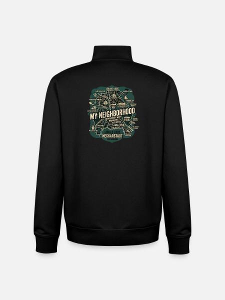 Mannheim Neckarstadt - Unisex Organic Zip Sweatshirt von Stanley/Stella - Schwarz
