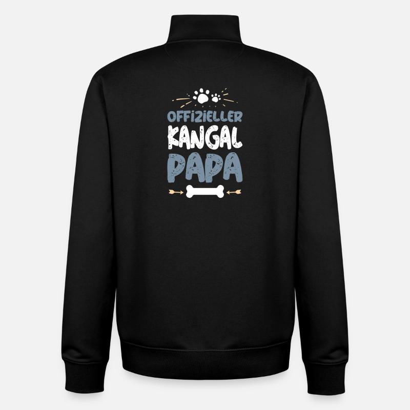 Père officiel de Kangal - Sweat zippé unisexe en coton bio Stanley/Stella - noir