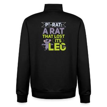 Rat, house rat, rat owner, rat lover - Unisex Organic Zip Sweatshirt by Stanley/Stella - black - Back - AI Model Male 185 light (185cm)