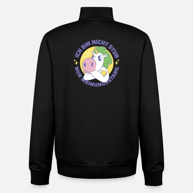 Unicorn Stur HP - Unisex Organic Zip Sweatshirt by Stanley/Stella - black