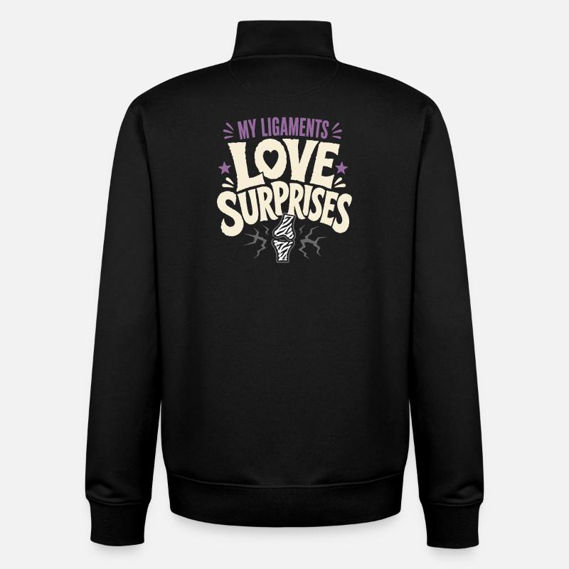 Eds-bewusstsein Ehlers-danlos Zebra-krieger - Unisex Organic Zip Sweatshirt von Stanley/Stella - Schwarz