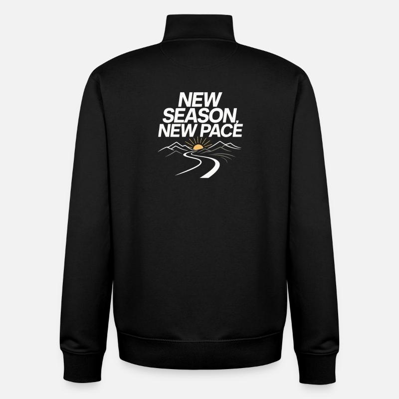 Neue Saison, neuer Weg - Unisex Organic Zip Sweatshirt von Stanley/Stella - Schwarz