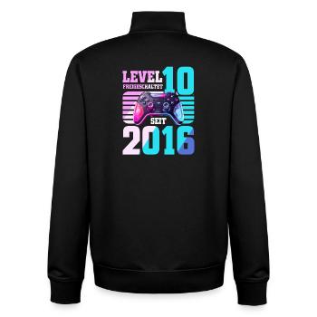 10. Geburtstag Junge Mädchen 2016 Gaming Level 10 - Unisex Organic Zip Sweatshirt von Stanley/Stella - Schwarz - Hinten - AI Model Male 185 light (185cm)