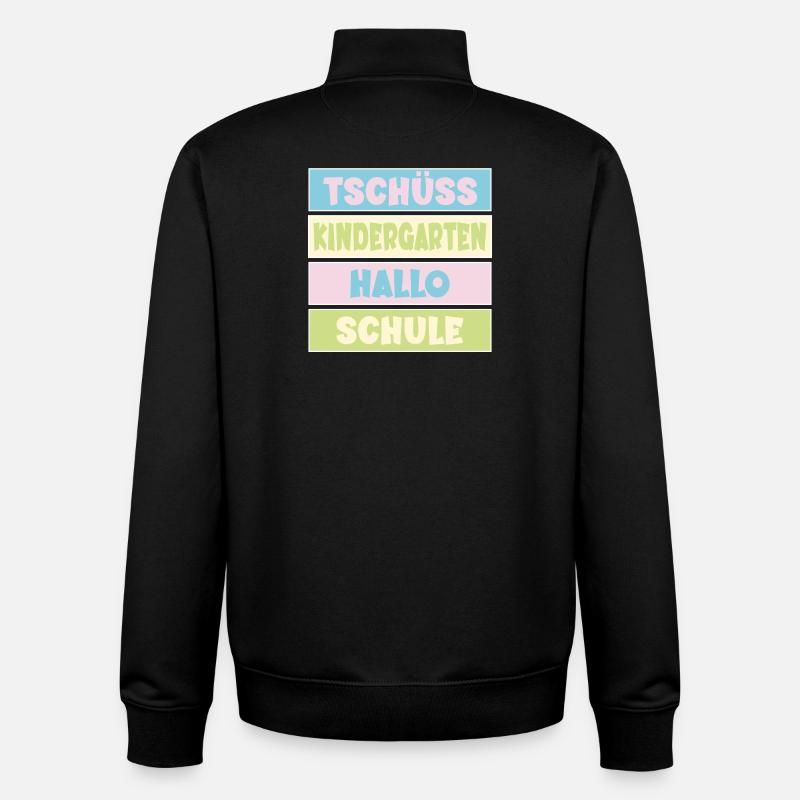 Abschied Kindergarten Einschulung - Unisex Organic Zip Sweatshirt von Stanley/Stella - Schwarz