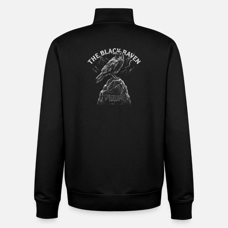The Black Raven - Unisex Organic Zip Sweatshirt von Stanley/Stella - Schwarz