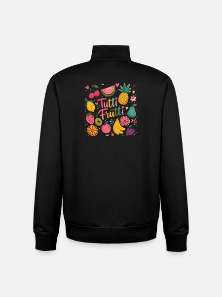 Tutti Frutti Farbexplosion - Unisex Organic Zip Sweatshirt von Stanley/Stella - Schwarz