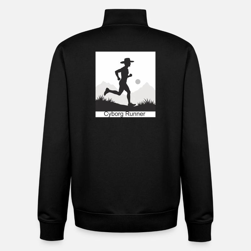 Cyborg Runner - Unisex Organic Zip Sweatshirt von Stanley/Stella - Schwarz