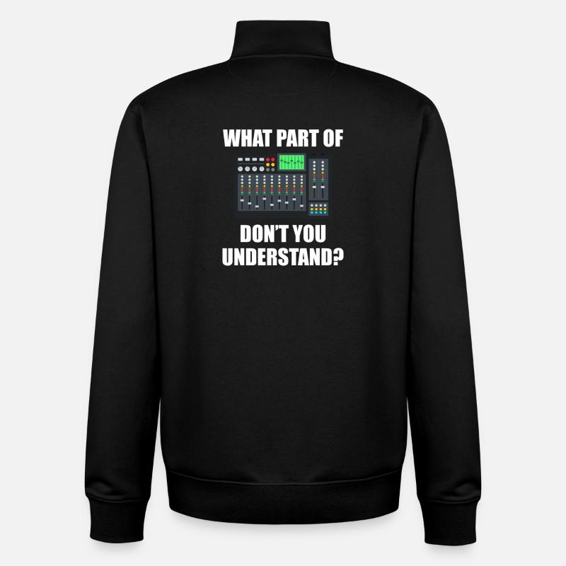 Quelle partie de Tontechniker Toningenieur - Sweat zippé unisexe en coton bio Stanley/Stella - noir