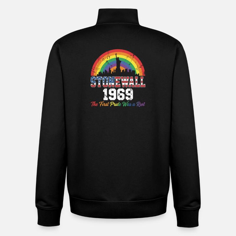 Pride Month LGBT – Stonewall 1969 - Unisex Organic Zip Sweatshirt von Stanley/Stella - Schwarz