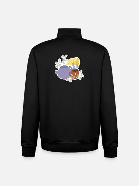 Lemon tea - Unisex Organic Zip Sweatshirt by Stanley/Stella - black