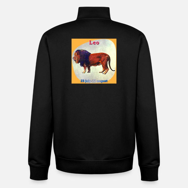 Löwe - Unisex Organic Zip Sweatshirt von Stanley/Stella - Schwarz