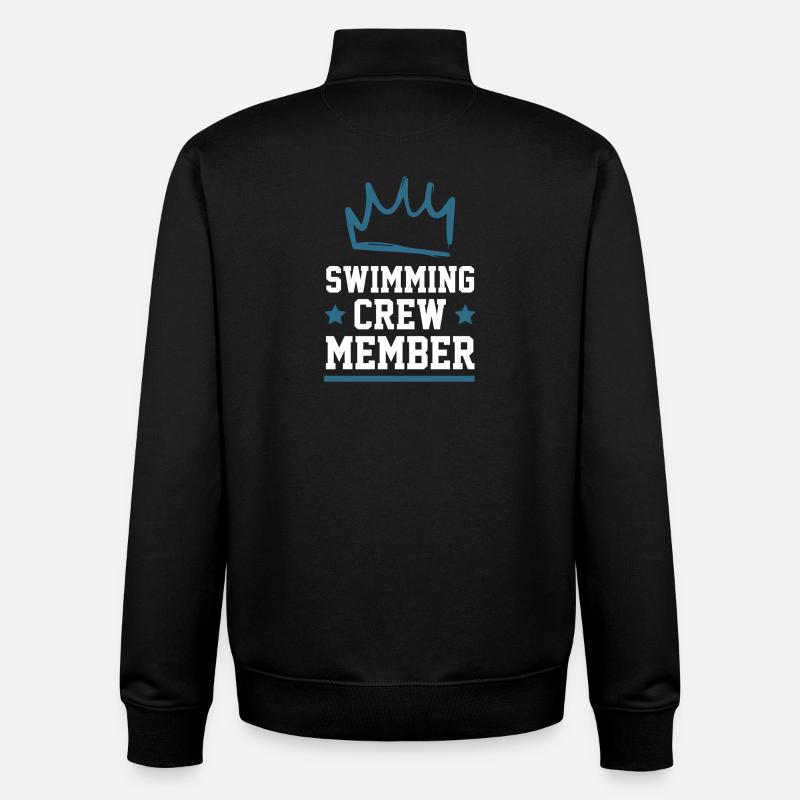 Swimming Crew - Unisex Organic Zip Sweatshirt by Stanley/Stella - black