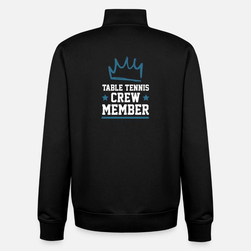 Table Tennis Crew - Unisex Organic Zip Sweatshirt von Stanley/Stella - Schwarz