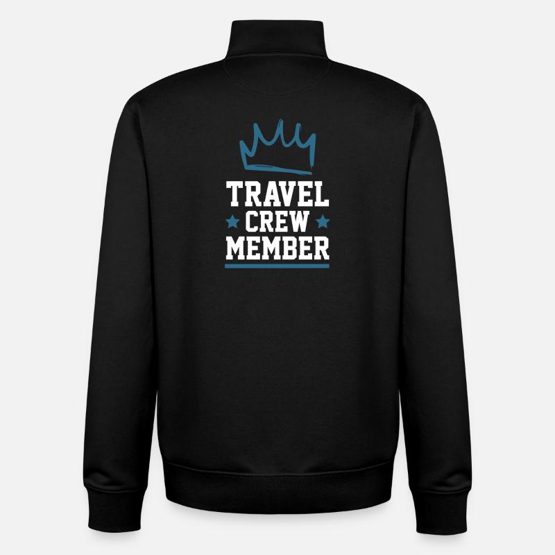 Équipe de voyage - Sweat zippé unisexe en coton bio Stanley/Stella - noir