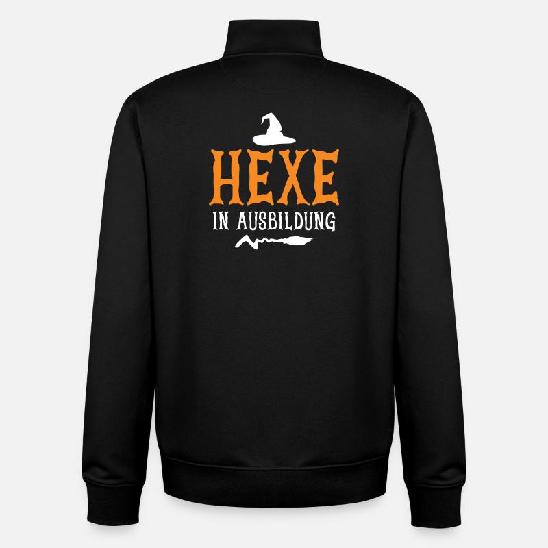 Hexe In Ausbildung - Unisex Organic Zip Sweatshirt von Stanley/Stella - Schwarz