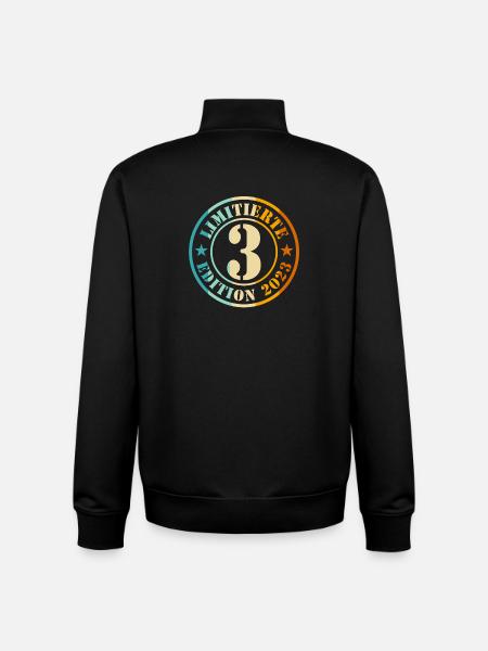 3rd Birthday Young Girls - Unisex Organic Zip Sweatshirt by Stanley/Stella - black