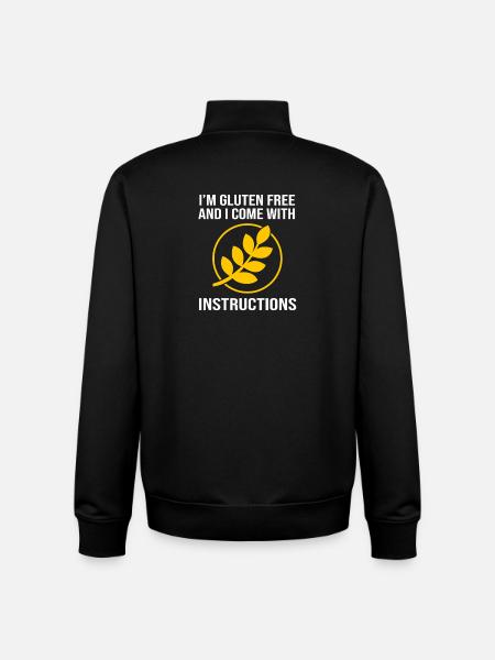 Glutenfrei Gluten - Unisex Organic Zip Sweatshirt von Stanley/Stella - Schwarz