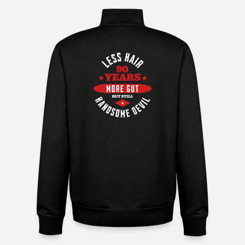 90 Years Legend - Unisex Organic Zip Sweatshirt by Stanley/Stella - black
