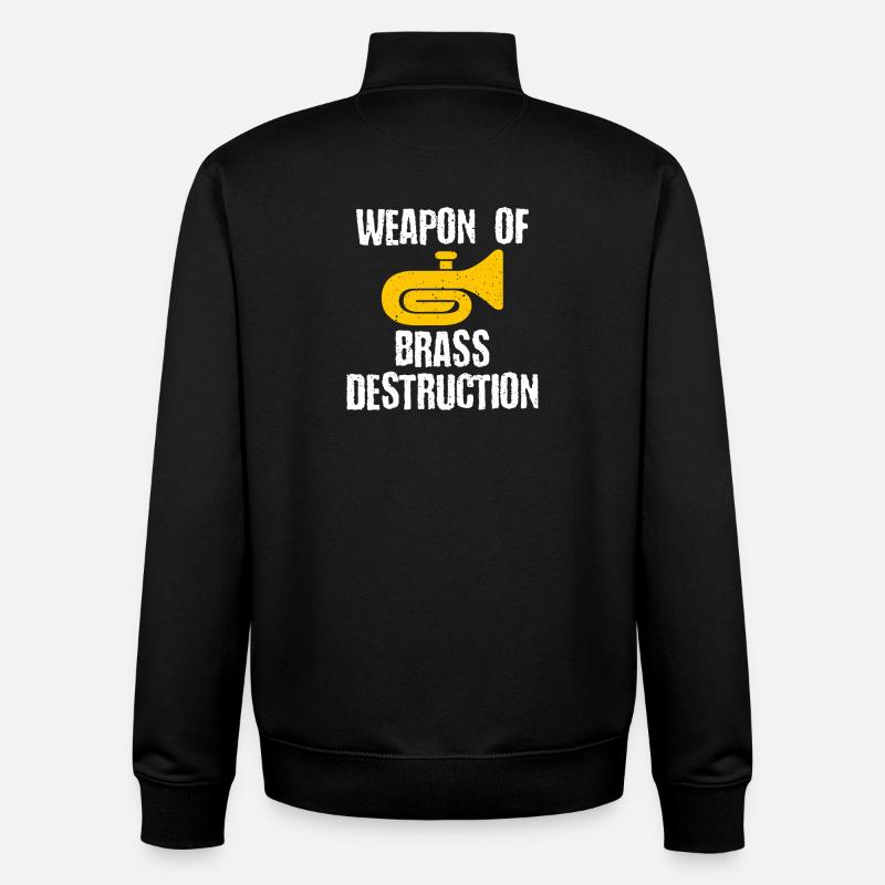Messingzerstörung: Messingwaffe - Unisex Organic Zip Sweatshirt von Stanley/Stella - Schwarz