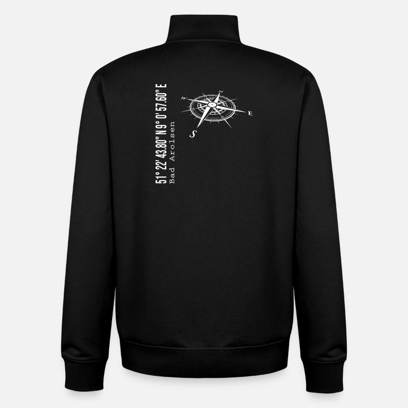 Bad Arolsen - Unisex Organic Zip Sweatshirt by Stanley/Stella - black