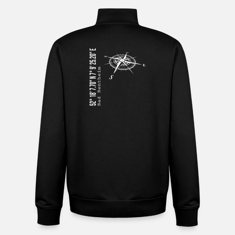 Bad Bentheim - Unisex Organic Zip Sweatshirt von Stanley/Stella - Schwarz