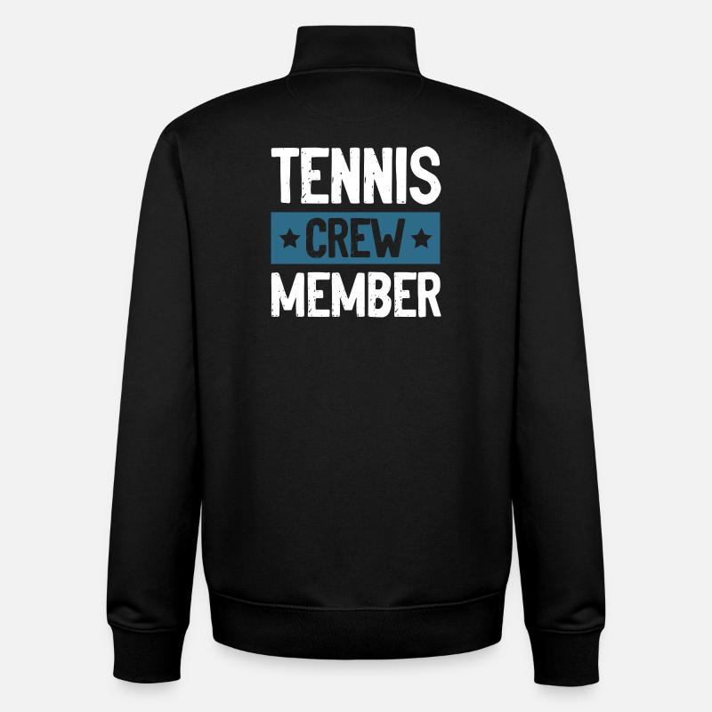 Tennis Crew - Unisex Organic Zip Sweatshirt by Stanley/Stella - black