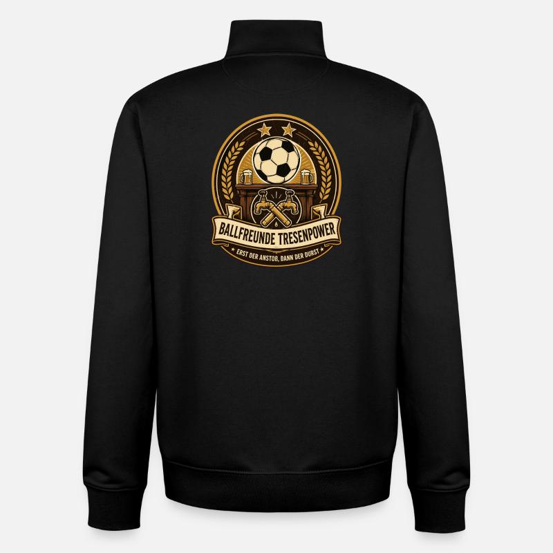 Ballfreunde Tresenpower - Unisex Organic Zip Sweatshirt von Stanley/Stella - Schwarz