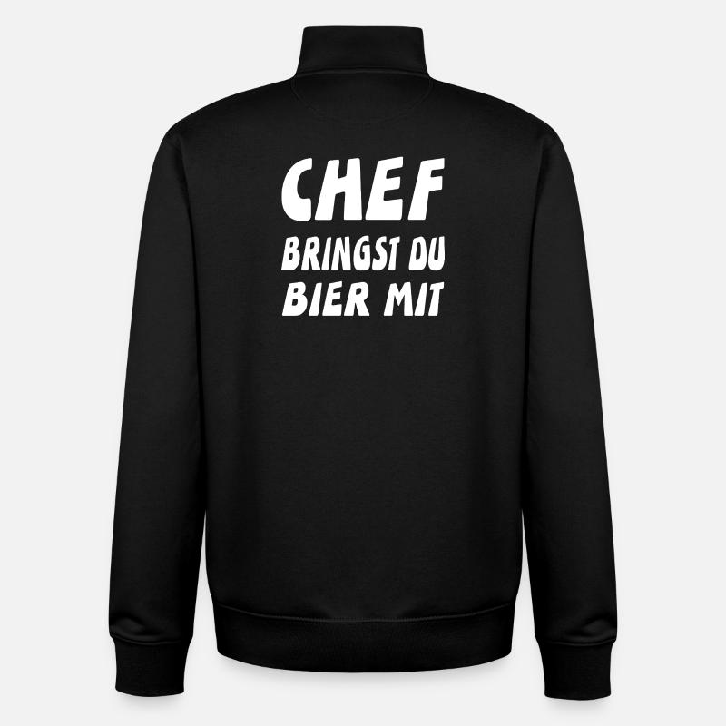 Chef - Unisex Organic Zip Sweatshirt von Stanley/Stella - Schwarz