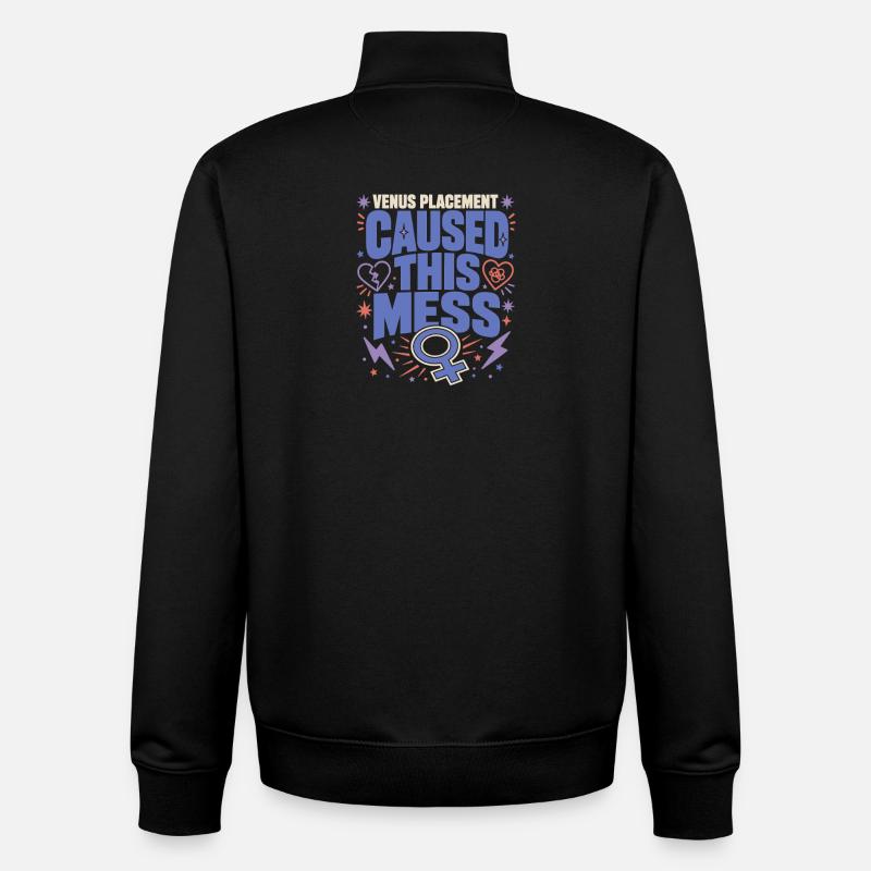 Venus-zeichen Venus-astrologie - Unisex Organic Zip Sweatshirt von Stanley/Stella - Schwarz
