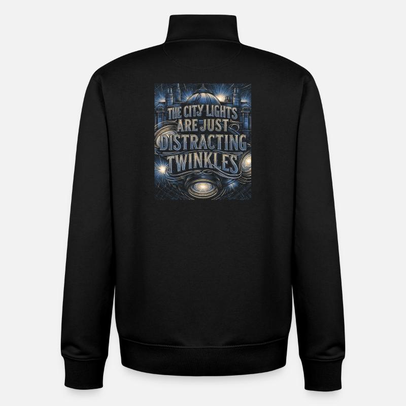 Celestial Constellation Astrology Gift - Unisex Organic Zip Sweatshirt von Stanley/Stella - Schwarz