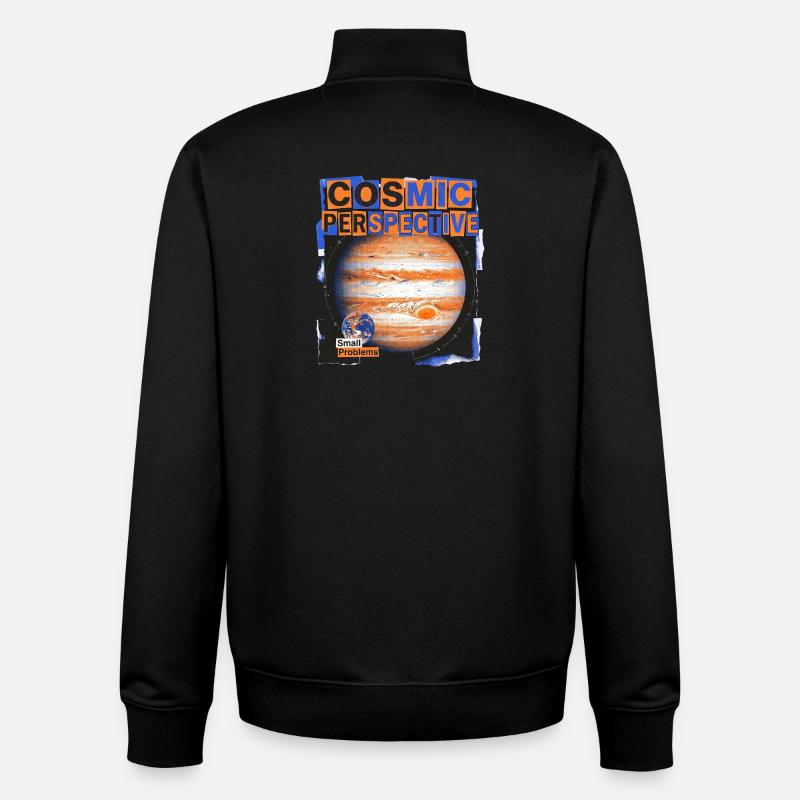 Cosmic Perspective - Unisex Organic Zip Sweatshirt von Stanley/Stella - Schwarz