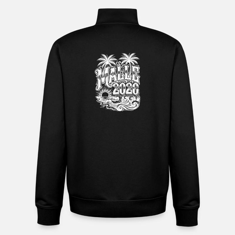 Malle 2026 - Unisex Organic Zip Sweatshirt von Stanley/Stella - Schwarz