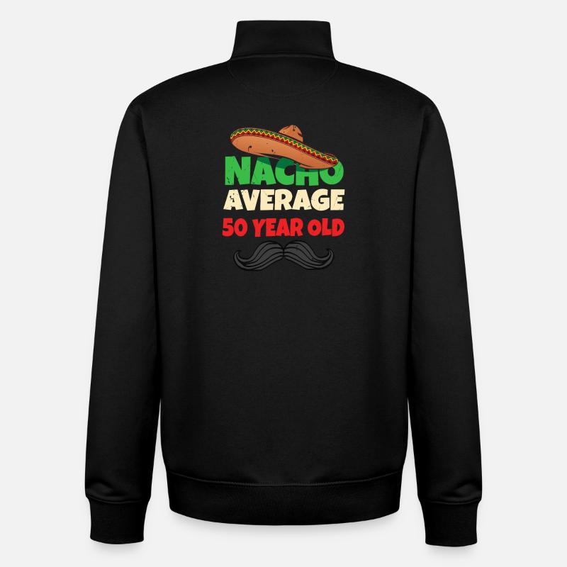 Nacho durchschnittlich 50 Jahre alt - Unisex Organic Zip Sweatshirt von Stanley/Stella - Schwarz
