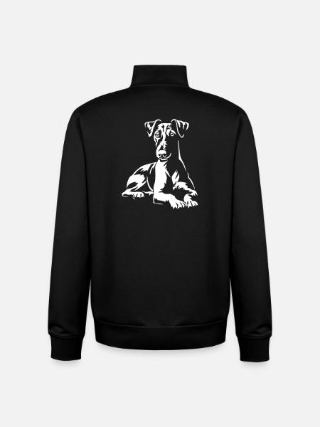 Foxterrier "Black Edition" - Unisex Organic Zip Sweatshirt von Stanley/Stella - Schwarz