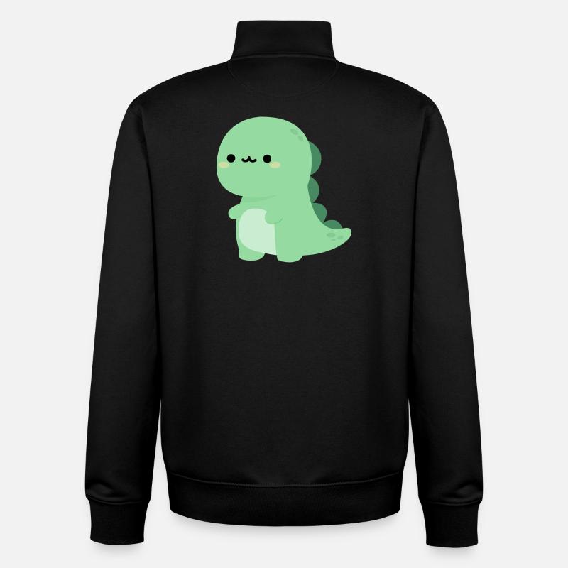 T-rex Rexy - Unisex Organic Zip Sweatshirt by Stanley/Stella - black