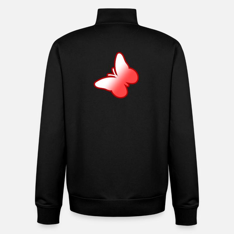 Butterfly - Unisex Organic Zip Sweatshirt by Stanley/Stella - black