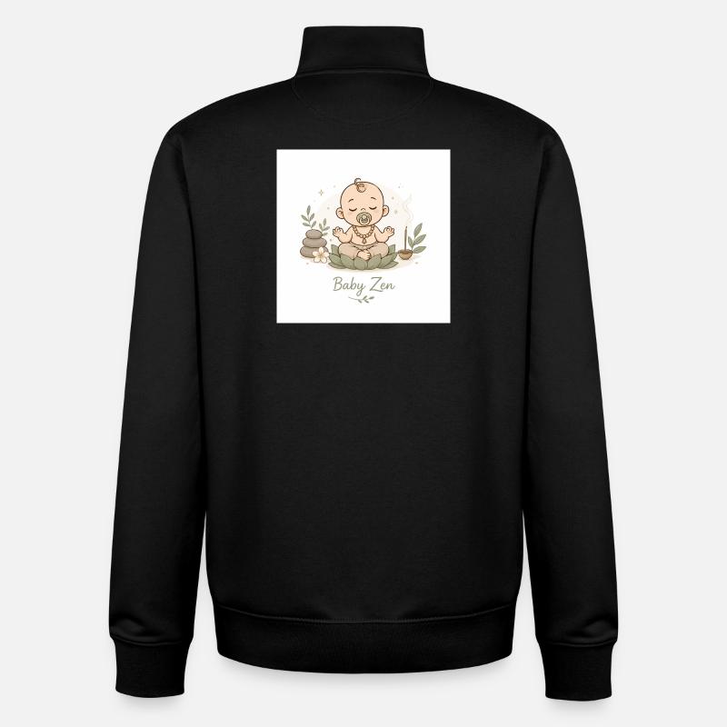 Pacific Zen Baby - Unisex Organic Zip Sweatshirt von Stanley/Stella - Schwarz